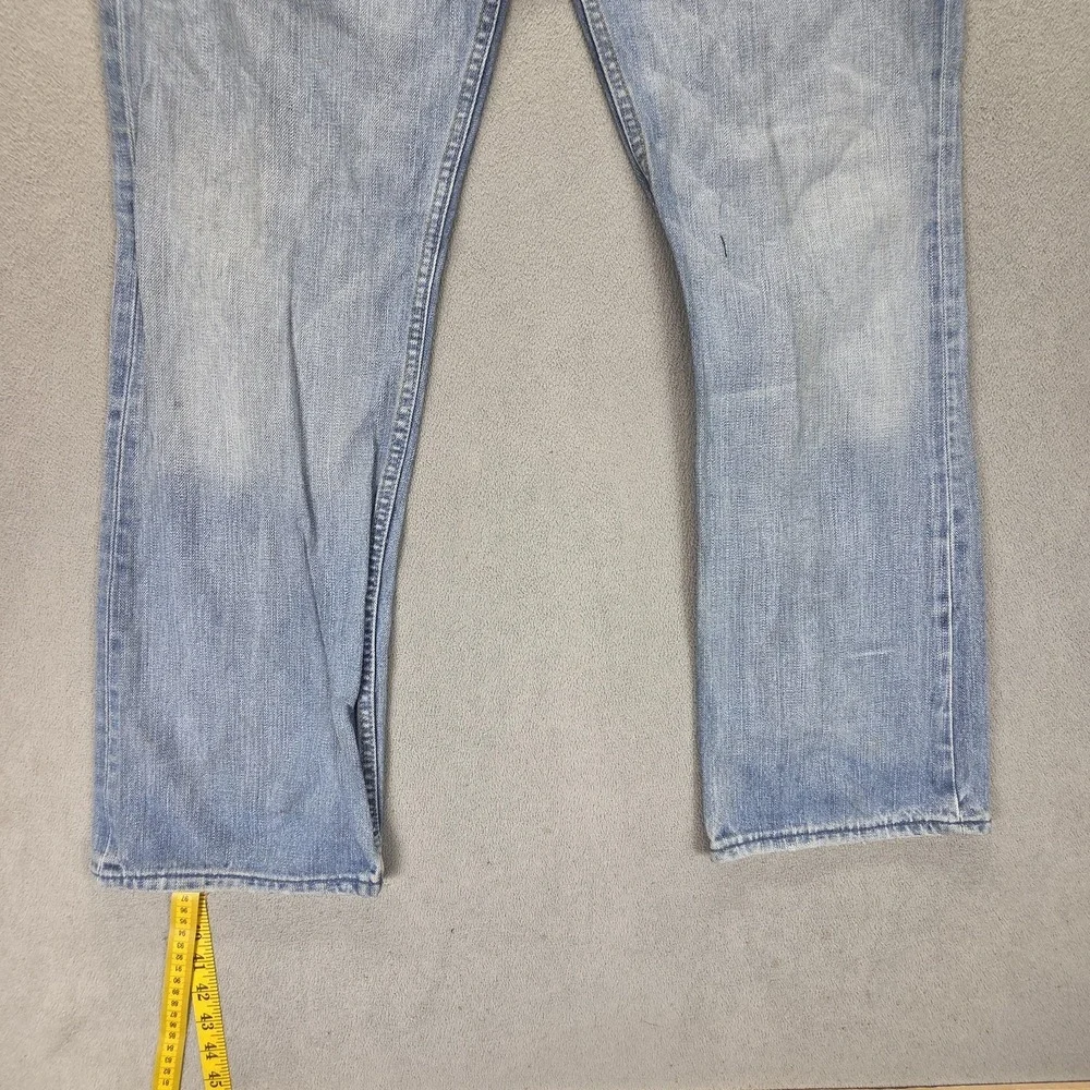 Diesel Jeans Mens 34x32 Blue Yarik Regular Straight Button Fly Made Italy 008DW